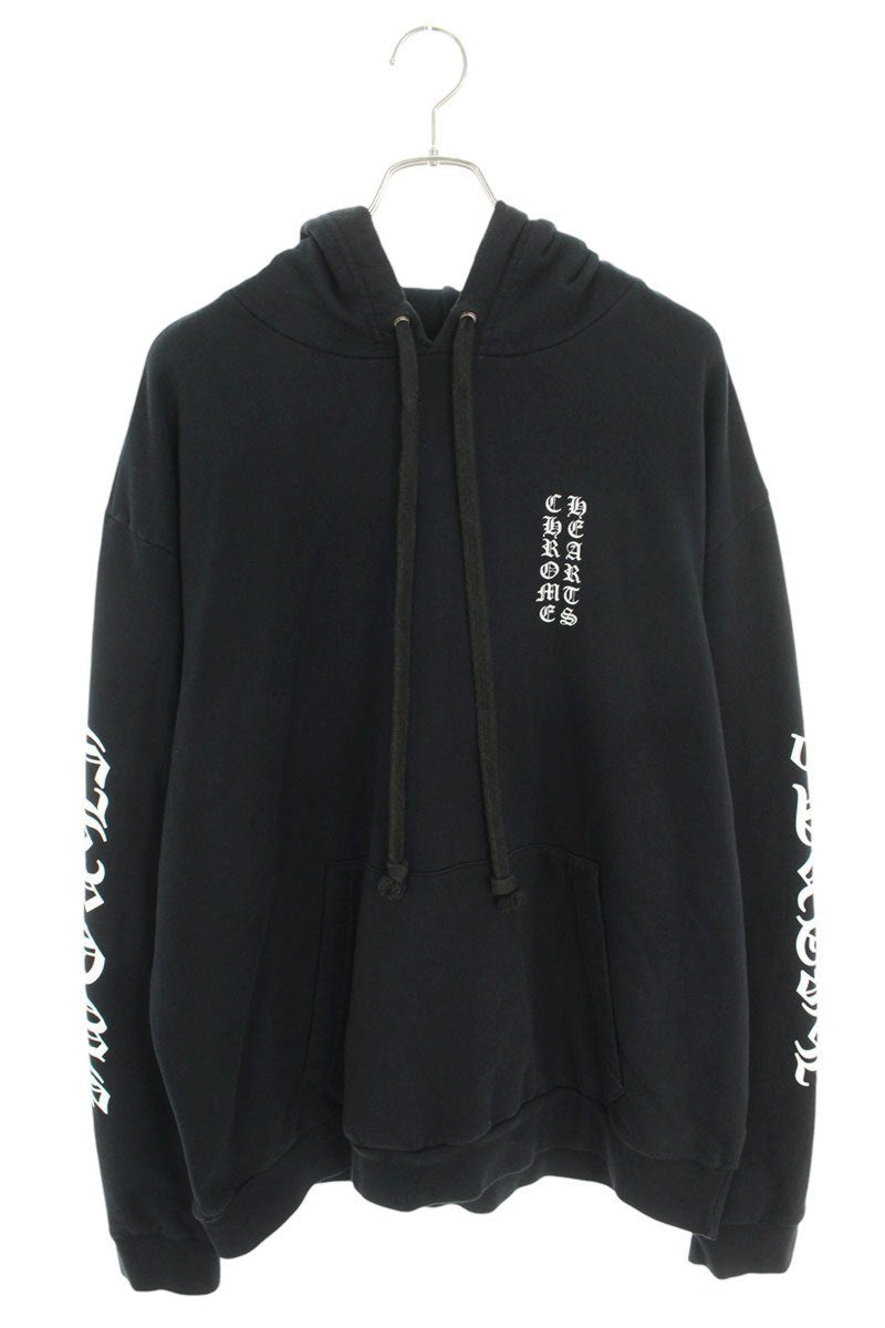 Chrome Hearts SWTSHRT PLVR Logo Print Pullover Hoodie Black Size XL