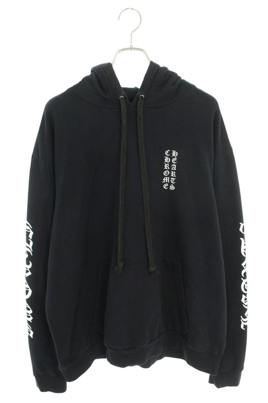 Chrome Hearts SWTSHRT PLVR Logo Print Pullover Hoodie Black Size XL