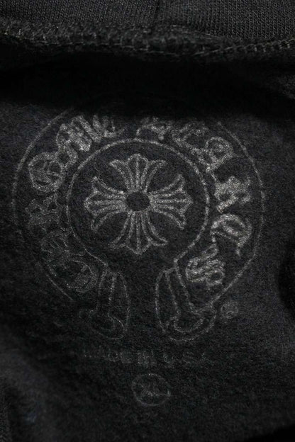 Chrome Hearts SWTSHRT PLVR Logo Print Hoodie Black x Gold Size XL