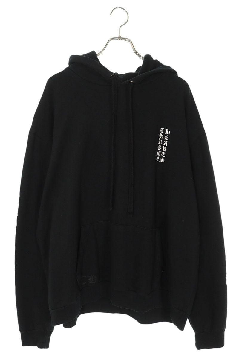 Chrome Hearts SWTSHRT PLVR Logo Print Pullover Hoodie Black Size XL