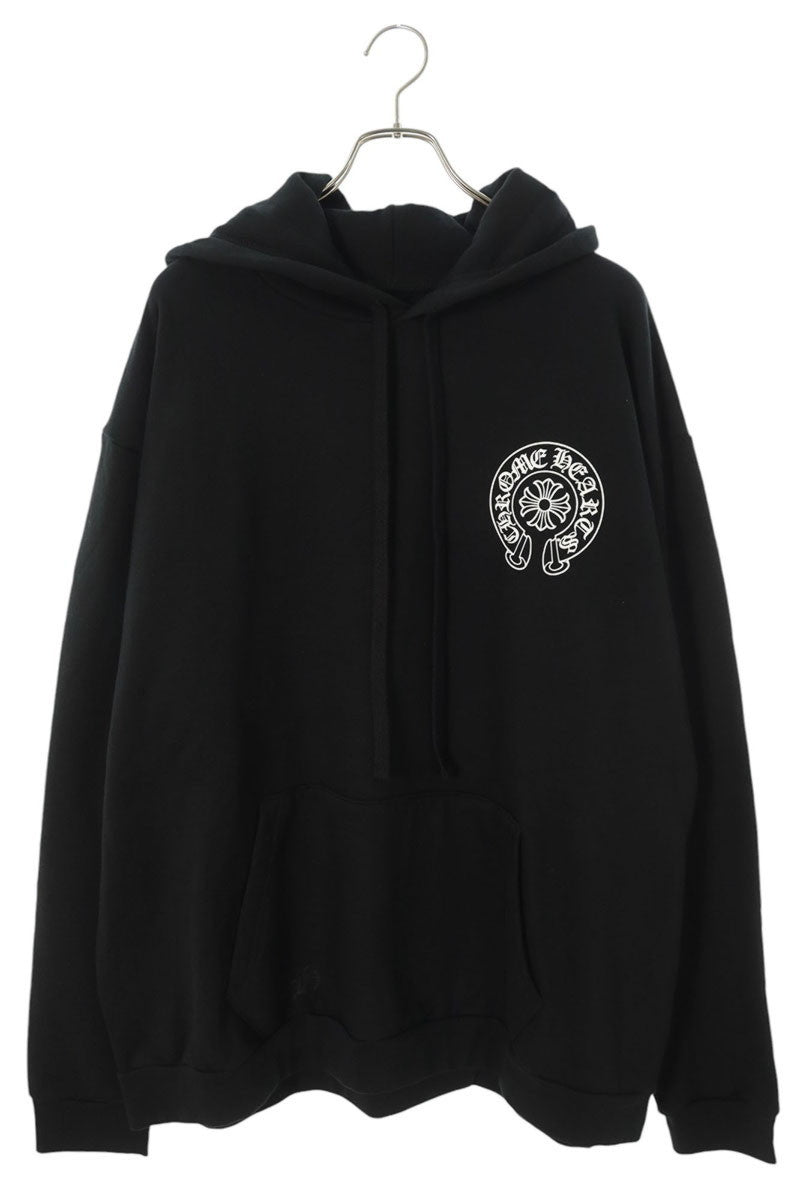 Chrome Hearts SWTSHRT PLVR LTD Horseshoe Print Pullover Hoodie Black Size XXL