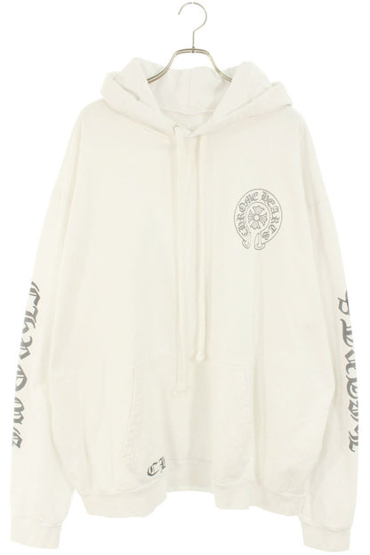 Chrome Hearts SWTSHRT PLVR LTD Horseshoe Print Hoodie White x Gray Size XXL