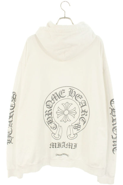 Chrome Hearts SWTSHRT PLVR LTD Horseshoe Print Hoodie White x Gray Size XXL
