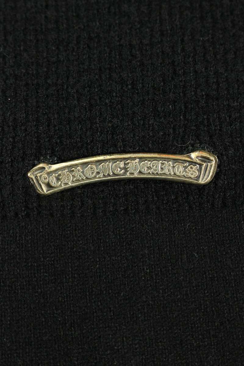 Chrome Hearts Dagger Embroidery Cashmere Knit Hoodie Size L