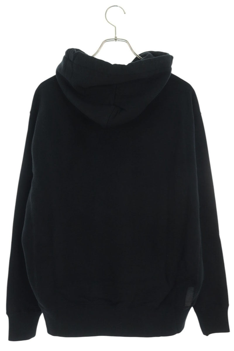SEQUEL 22SS Logo Print Hoodie Black Cotton Size S