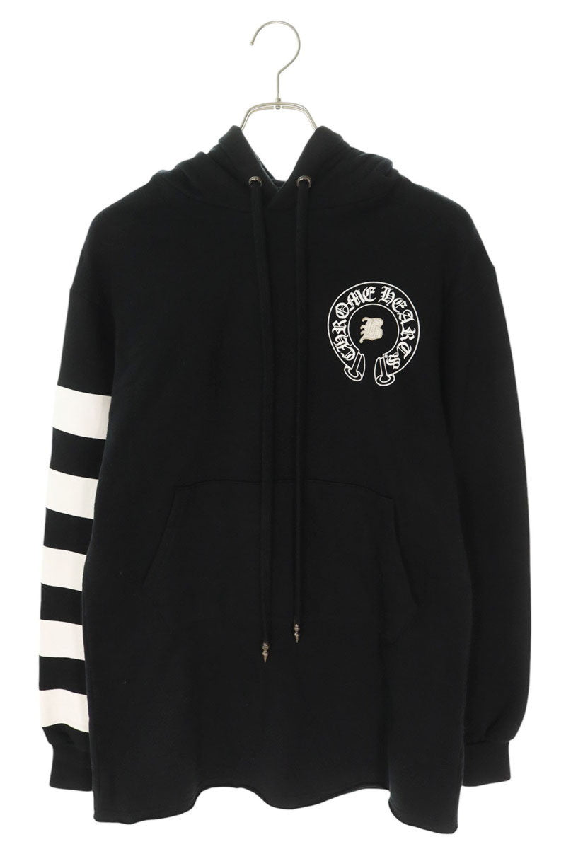 Chrome Hearts BELLA HD LNG Pullover Hoodie Black x White Size XS