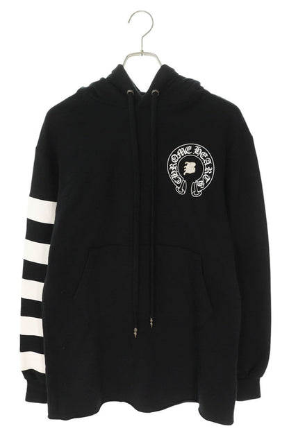 Chrome Hearts BELLA HD LNG Pullover Hoodie Black x White Size XS