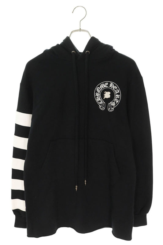 Chrome Hearts BELLA HD LNG Pullover Hoodie Black x White Size XS