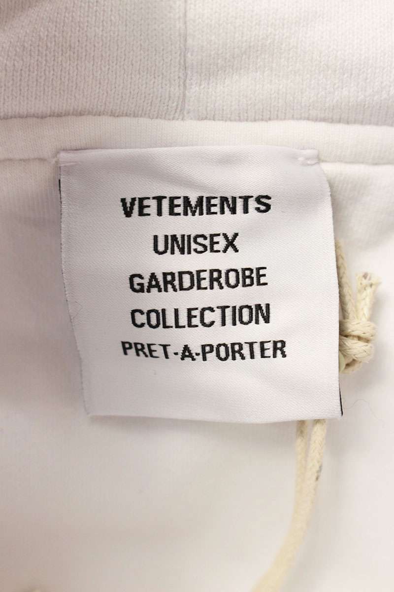 Vetements VET Hoodie White Size S