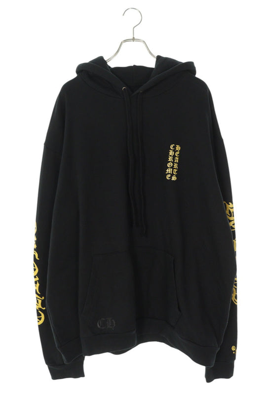 Chrome Hearts WWW.CHROMEHEARTS.COM HOODIE Black x Gold Size XXL