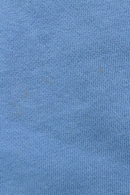 CELINE Logo Drawstring Pullover Hoodie Light Blue Size XXL