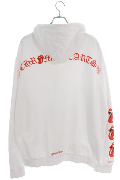 Chrome Hearts SWTSHRT PLVR LTD Pullover Hoodie White Size XL