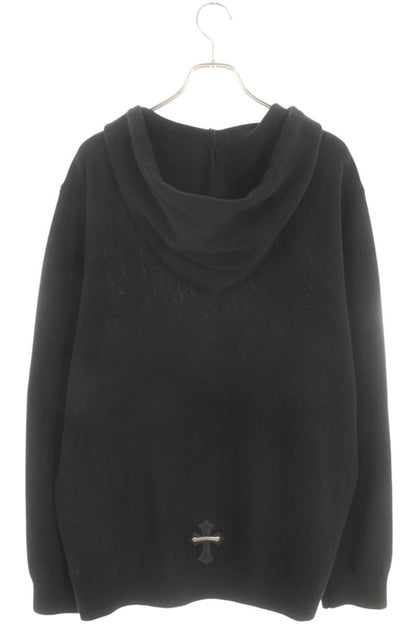 Chrome Hearts Leather Cross Patch Cashmere Knit Size XL