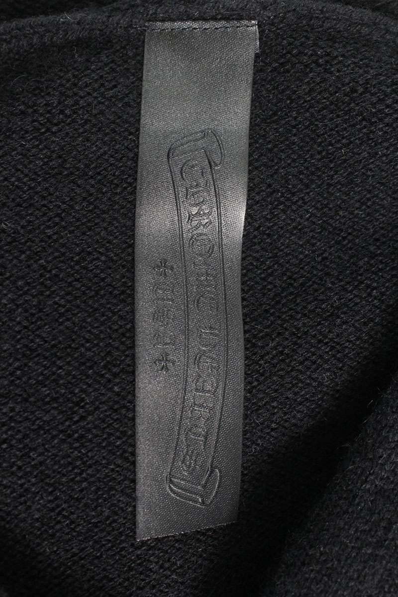 Chrome Hearts Leather Cross Patch Cashmere Knit Size XL