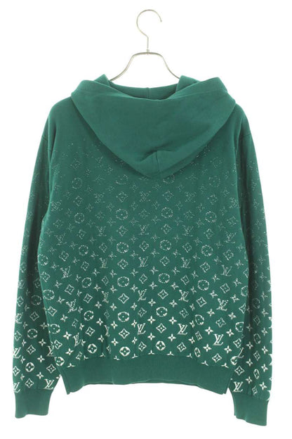 LOUISVUITTON 23AW Monogram Gradient Knit Hoodie Green Size S