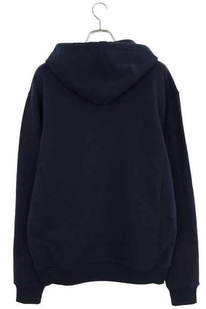 AMI 25SS Embroidered Pullover Hoodie Blue Size XL