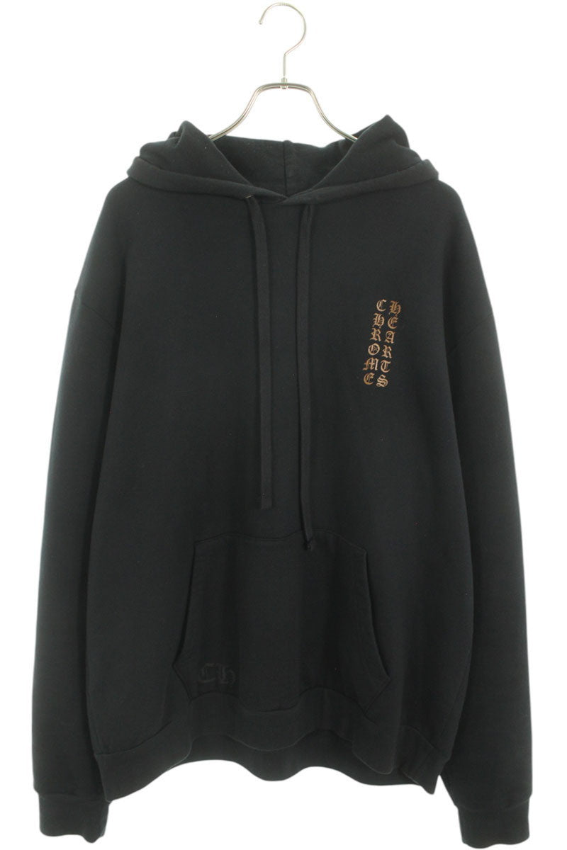 Chrome Hearts SWTSHRT PLVR Logo Print Pullover Hoodie Black x Brown Size L