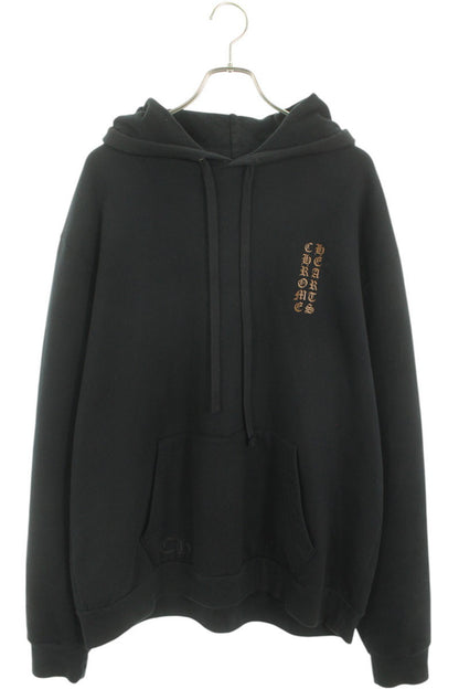Chrome Hearts SWTSHRT PLVR Logo Print Pullover Hoodie Black x Brown Size L