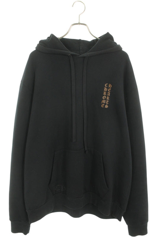 Chrome Hearts SWTSHRT PLVR Logo Print Pullover Hoodie Black x Brown Size L