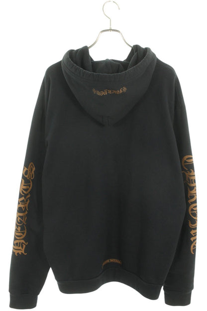 Chrome Hearts SWTSHRT PLVR Logo Print Pullover Hoodie Black x Brown Size L