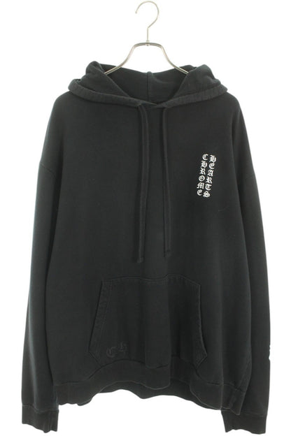Chrome Hearts SWTSHRT PLVR Logo Print Pullover Hoodie Black Size XL