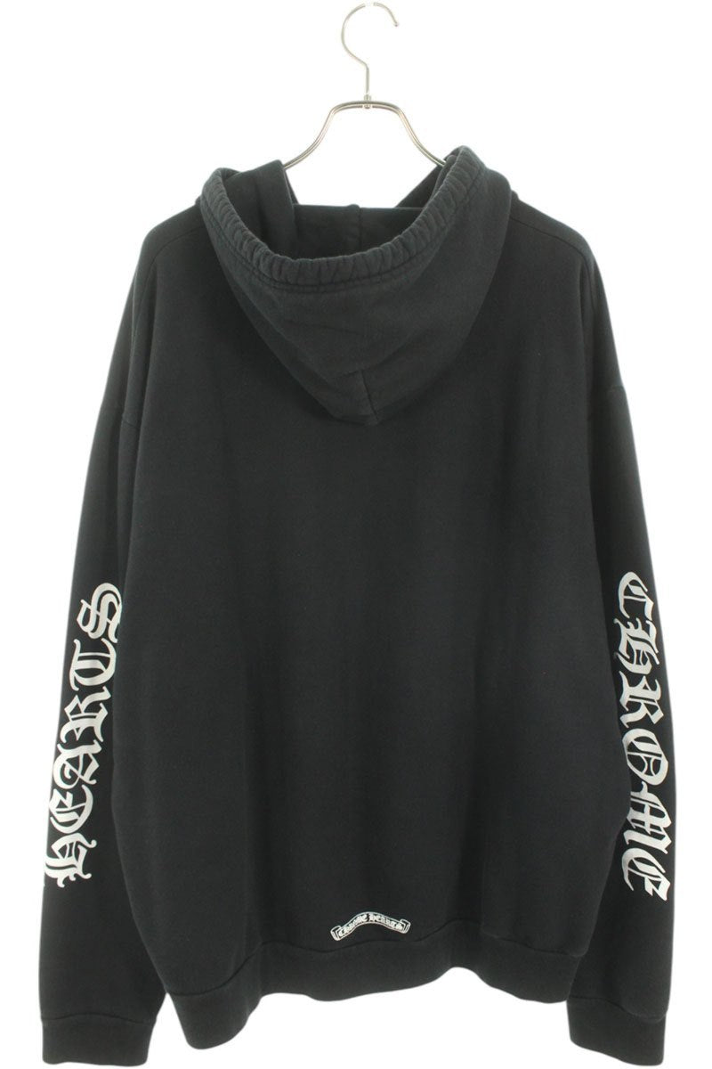 Chrome Hearts SWTSHRT PLVR Logo Print Pullover Hoodie Black Size XL