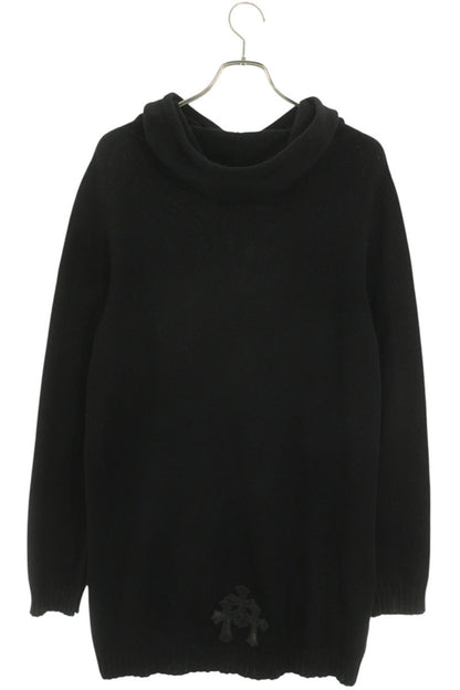 Chrome Hearts Y NOT Cross Patch Cashmere Knit Hoodie Size M