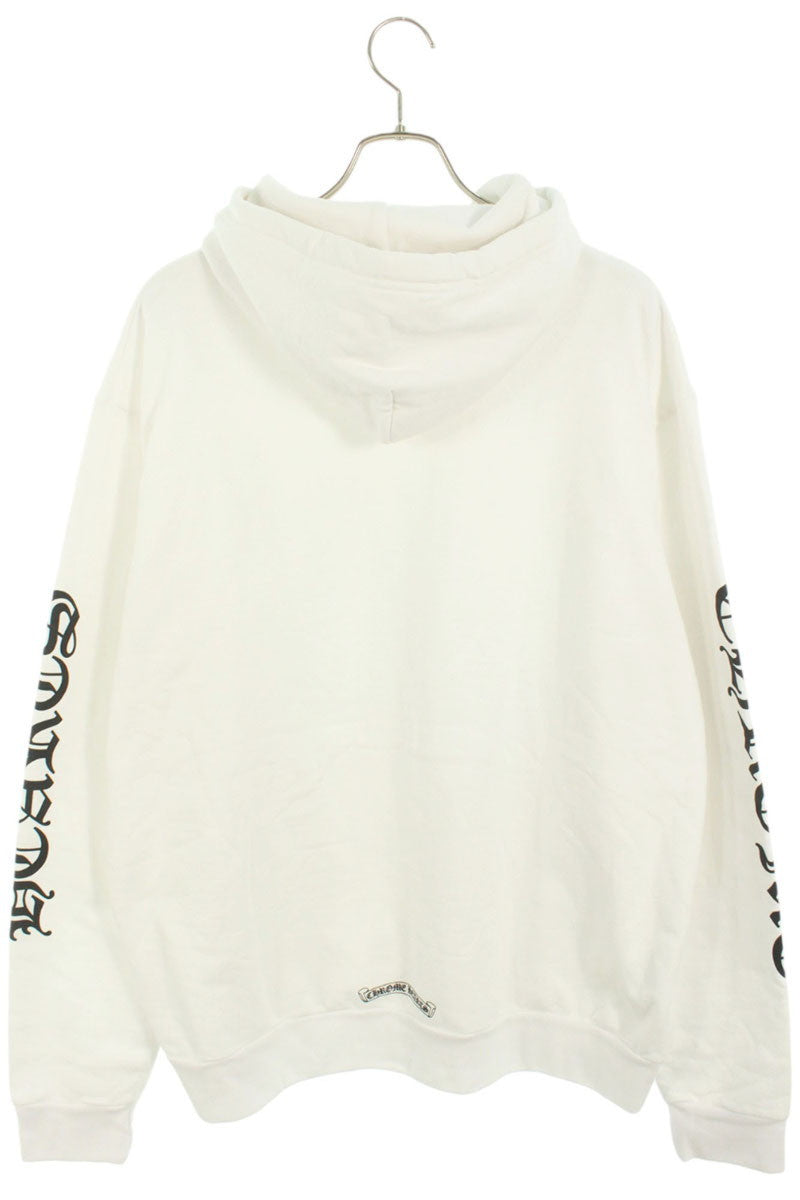 Chrome Hearts SWTSHRT PLVR Logo Print Pullover Hoodie White Size L