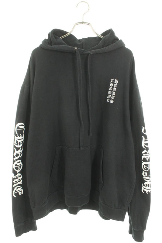 Chrome Hearts SWTSHRT PLVR Pullover Logo Print Hoodie Black Size XL
