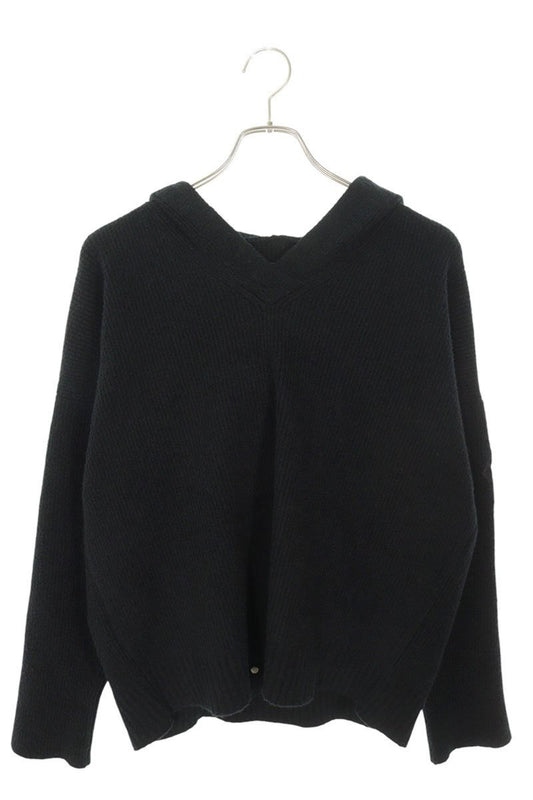 Chrome Hearts Pony Hair Patch Knit Hoodie Black Size XS
