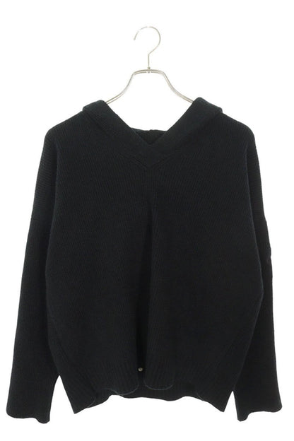 Chrome Hearts Pony Hair Patch Knit Hoodie Black Size XS
