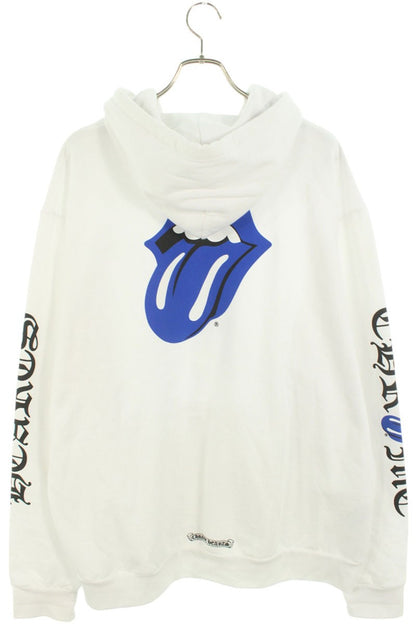 Chrome Hearts SWTSHRT PLVR LTD Print Pullover Hoodie White x Blue Size XL