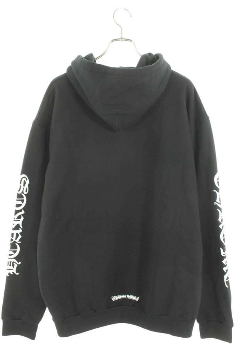 Chrome Hearts SWTSHRT HD PLVR Logo Print Pullover Hoodie Black Size XL