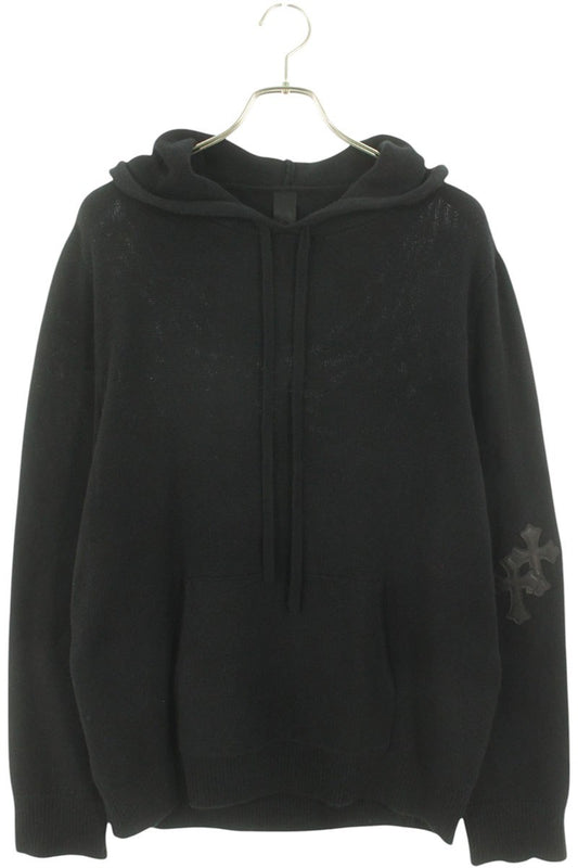 Chrome Hearts WAITING ROOM Cross Patch Hoodie Black Size M