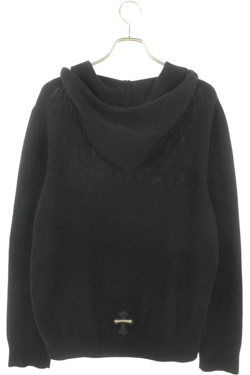 Chrome Hearts WAITING ROOM Cross Patch Hoodie Black Size M