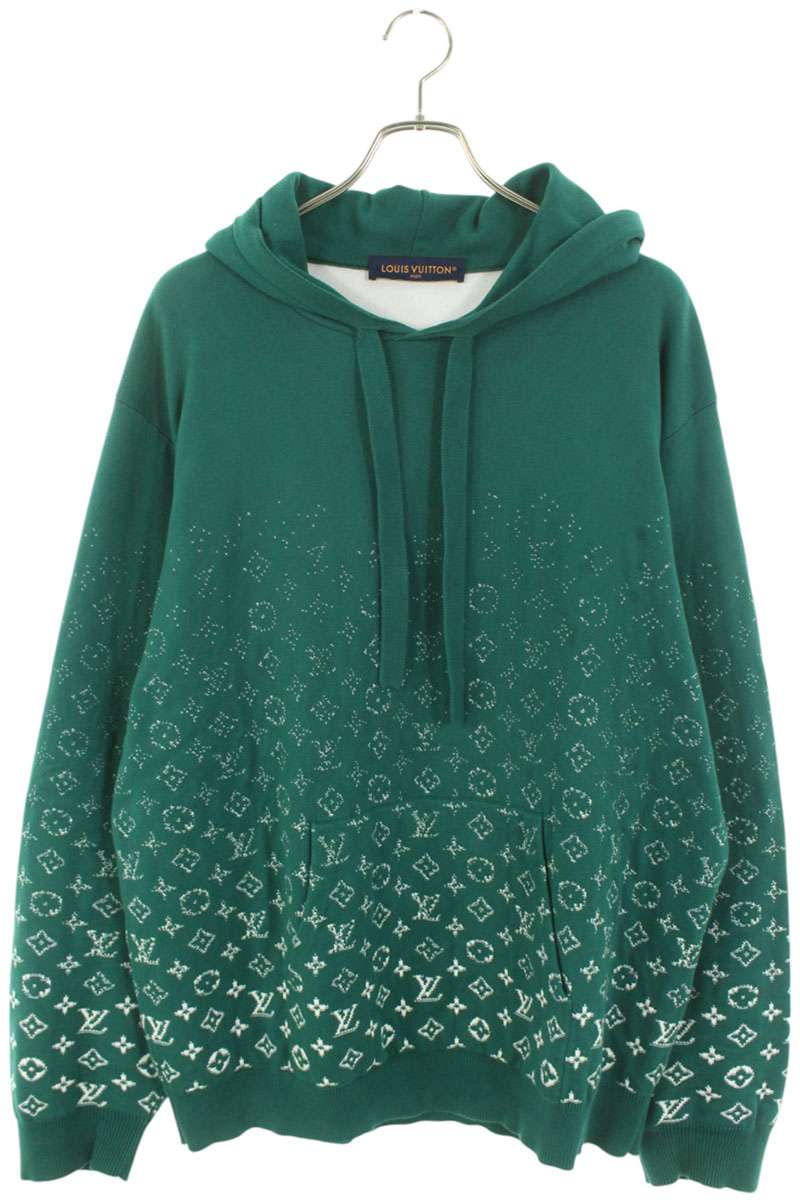 LOUISVUITTON 23AW Monogram Gradient Knit Hoodie Size XXL