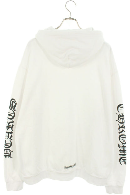 Chrome Hearts SWTSHRT PLVR Logo Print Pullover Hoodie White Size XL