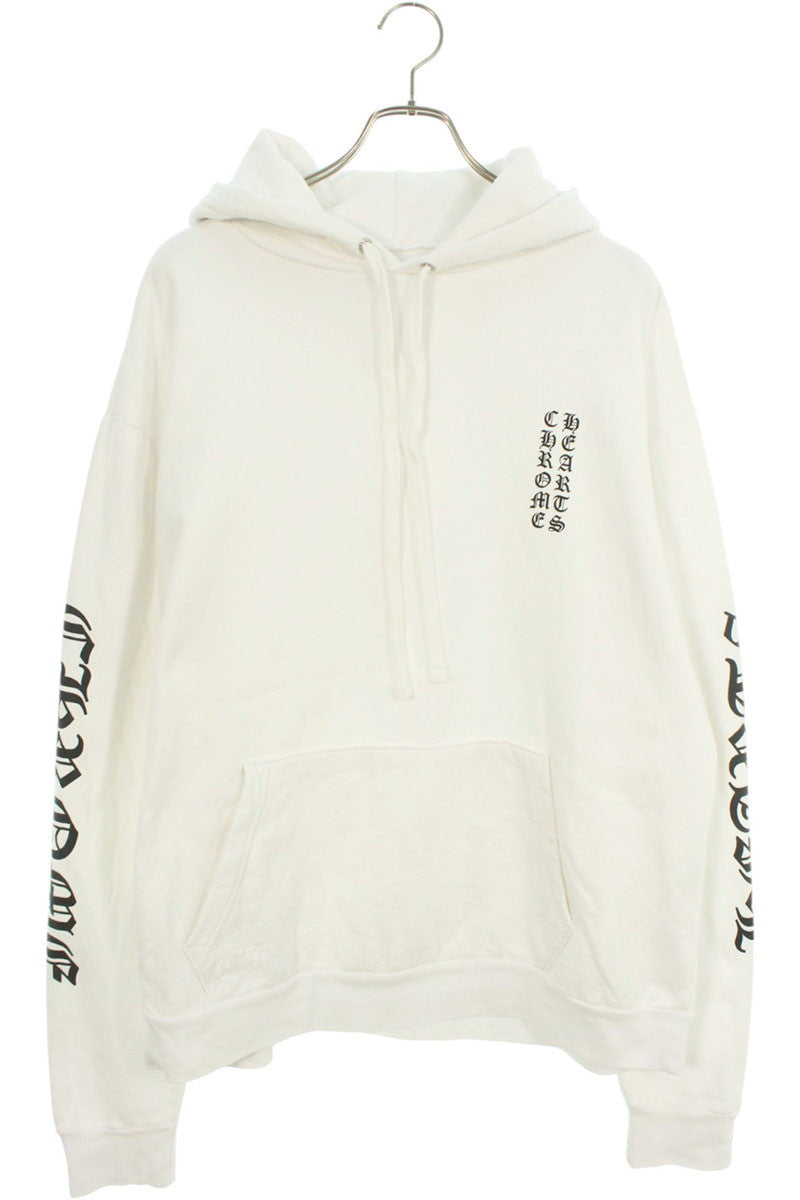 Chrome Hearts SWTSHRT PLVR Logo Print Pullover Hoodie White Size L