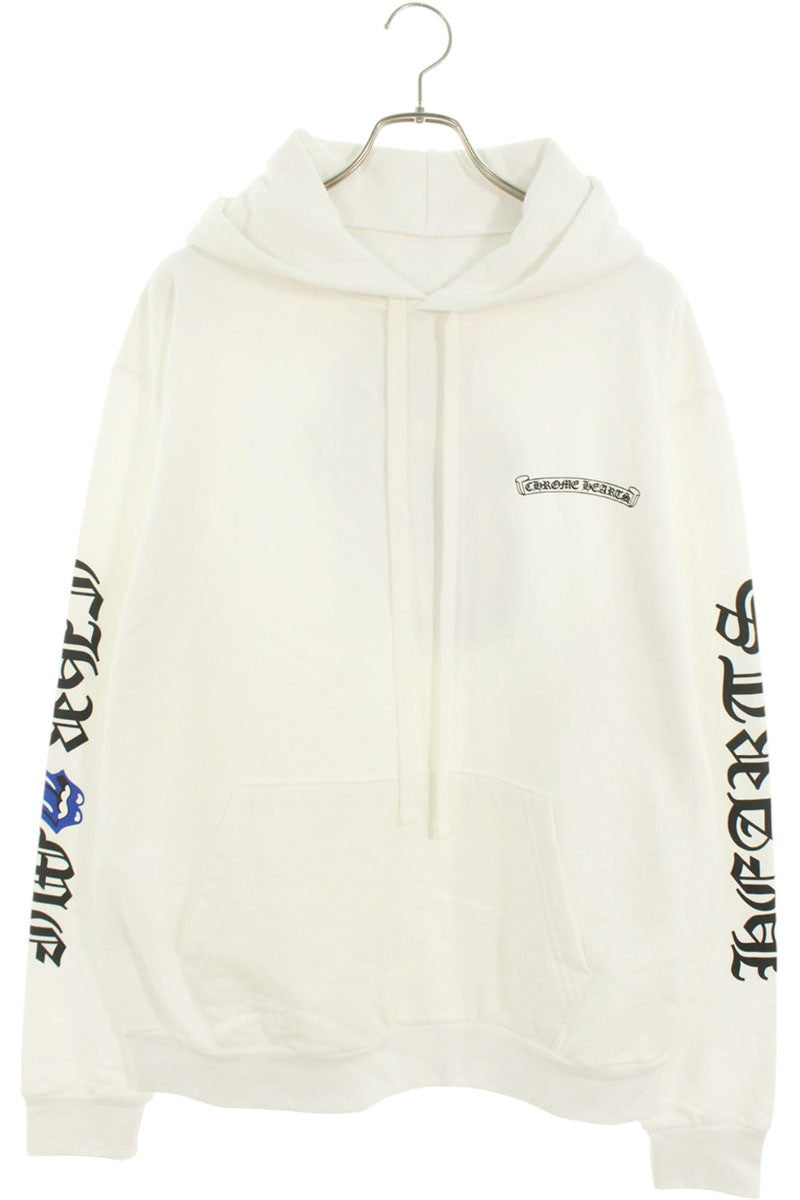 Chrome Hearts SWTSHRT PLV Print Pullover Hoodie White x Blue Size M