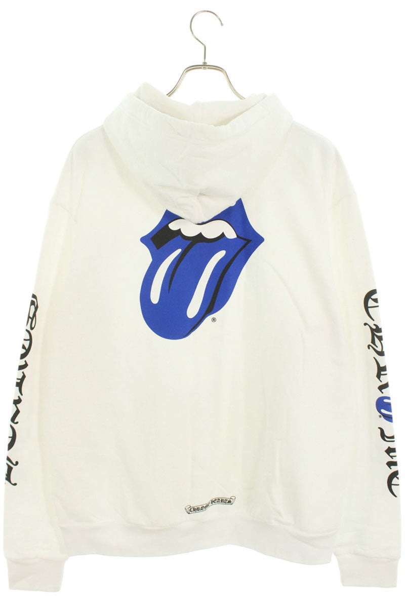 Chrome Hearts SWTSHRT PLV Print Pullover Hoodie White x Blue Size M