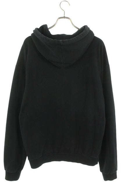 CELINE Classic Logo Loose Pullover Hoodie Black Size XL