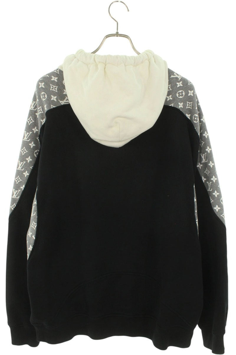 Louis Vuitton 20SS Hooded Hoodie White x Gray x Black Size XL