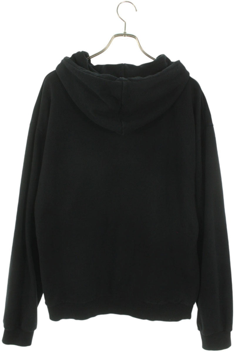 CELINE Classic Logo Loose Pullover Hoodie Black Size XL