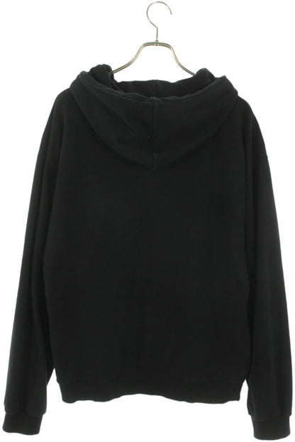 CELINE Classic Logo Loose Pullover Hoodie Black Size XL