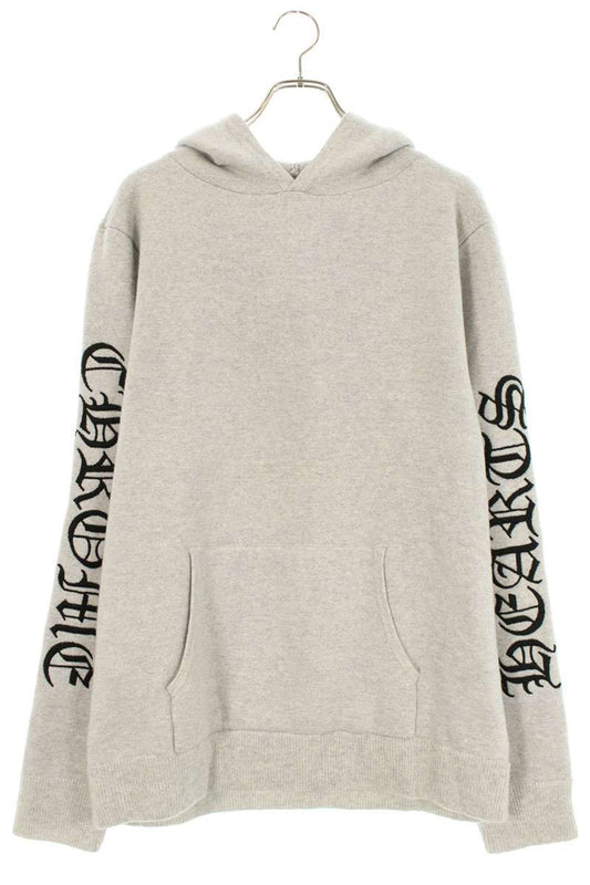 Chrome Hearts U LIFE SENTENCE Cashmere Hoodie Gray Size L