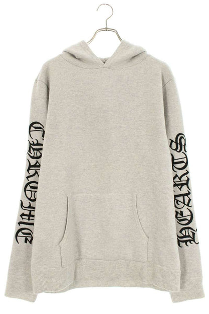 Chrome Hearts U LIFE SENTENCE Cashmere Hoodie Gray Size L