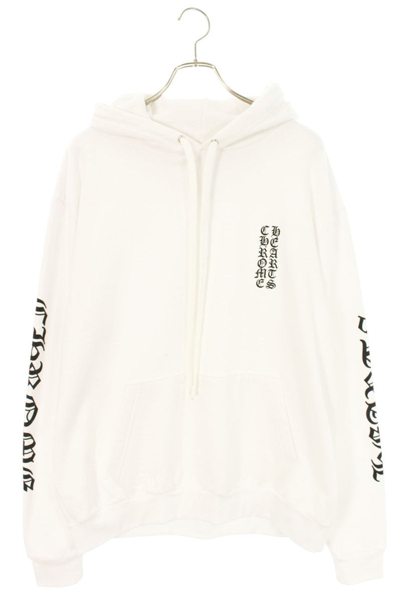 Chrome Hearts SWTSHRT PLVR Logo Print Pullover Hoodie White Size M