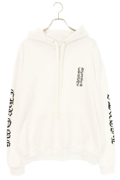Chrome Hearts SWTSHRT PLVR Logo Print Pullover Hoodie White Size M
