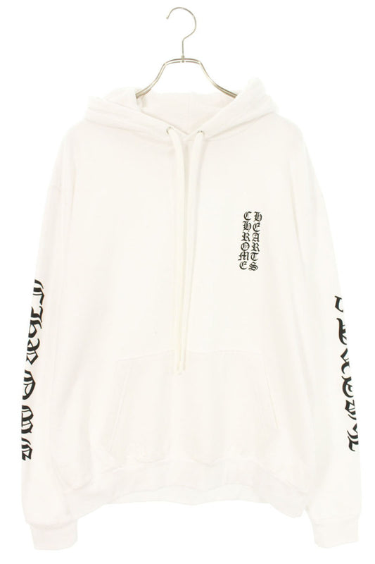 Chrome Hearts SWTSHRT PLVR Logo Print Pullover Hoodie White Size M