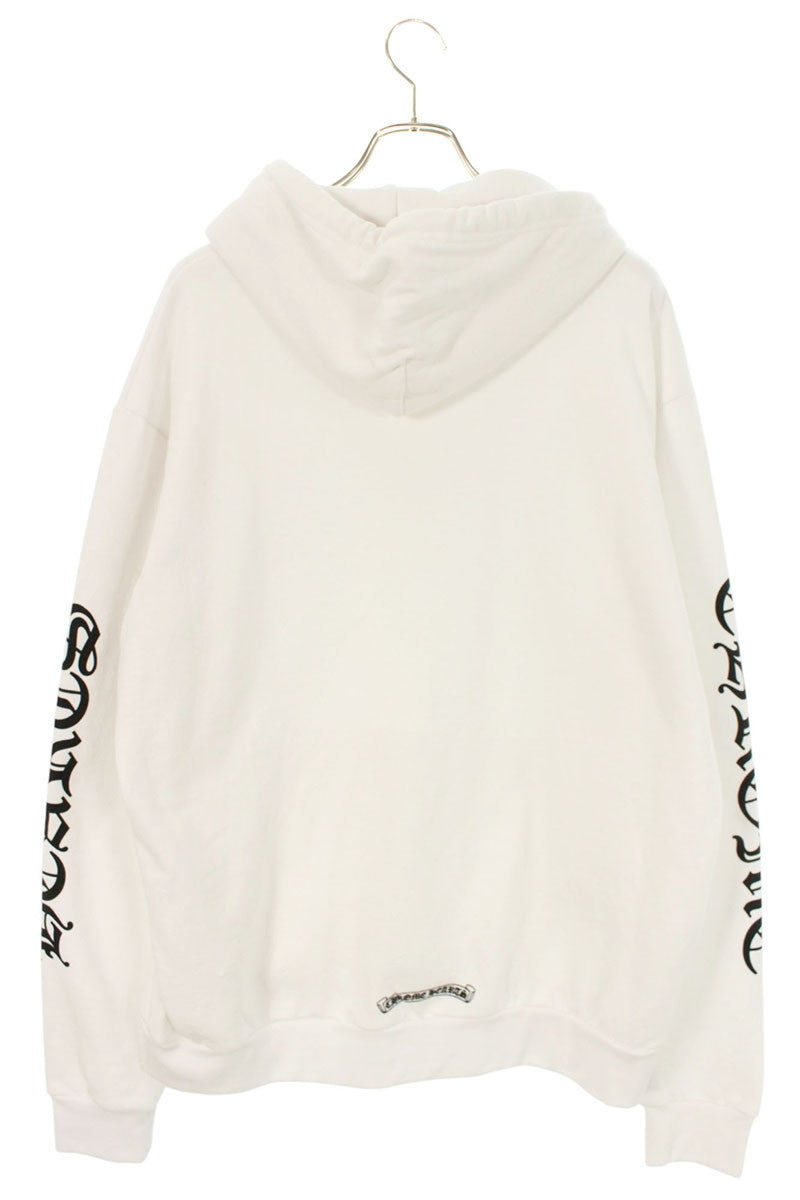 Chrome Hearts SWTSHRT PLVR Logo Print Pullover Hoodie White Size M